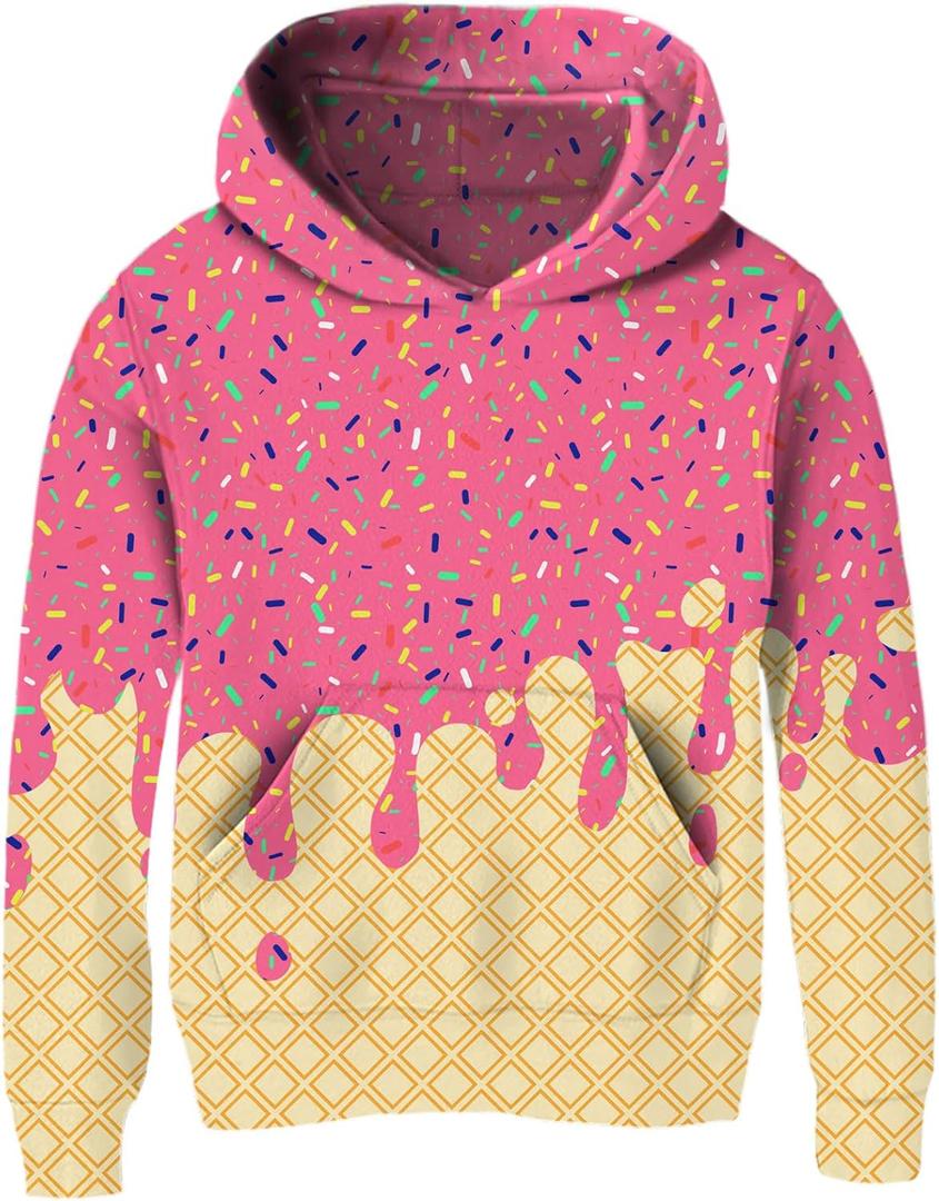 Ahegao Boys Hoodies 6-16 Years Boy Cool Sweatshirts for Kid 3D Prints Pullover 