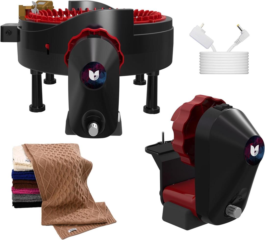 Electric Knitting Machine Adapter for Addi 46 Knitting Machine, Automatic Adapter for Crochet Machine, Knitting Machine Accessories, Black