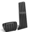 Black Accelerator Gas Brake Pedal Pad Cover Compatible for Lexus ES300h ES350 NX450h UX250h 2022-2024,Compatible for Toyota RAV4 2022-2024,for Sienna 2023-2024 Non-Slip Foot Gas Brake Pedal