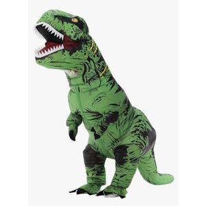 Inflatable Dinosaur Costume for Kids/Teens,Halloween Costumes T Rex Blow Up Costumes for Boys Girls,Cosplay(Green)