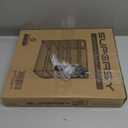 Supeasy 5 Trays Paper Organizer Letter Tray with Handle-Mesh Desk File Holders, Paper Sorter Desk Organizer for Office, Home, Classroom or School (Black)