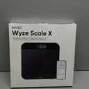 Wyze Smart Scale X - Digital Bathroom Scale for Body Weight, BMI, Body Fat, Muscle Mass, Heart Rate Monitor | Sync with Health Apps | for People, Baby & Pet, 400 lbs (Black)