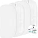 LOVECO 4 Pack Steam Mop Pads Compatible with Mxnsewr MX-C021, GorFanty GF-6610B/GF-6610 & Neugo NE033/NE033M Steam Mop, etc. Washable Microfiber Steam Mop Replacement Pads for Scratch-Free Deep Clean