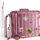 Filoto Compatible with Airpods Pro 3 Case 2025, Cute Fashion Suitcase Design for Airpods Pro 3rd Generation Case Cover, Shockproof Protective Hard Case with Keychain/Cleaner Kit (Rose Gold)