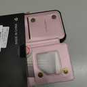 Vinich for iPhone 15 Plus Wallet Case with Card Holder, RFID Blocking Credit Slots Kickstand Shockproof Phone Cover Fit for iPhone 15 Plus 6.7" Rose Gold