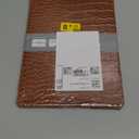 KEROM Compatible with Crocodile MacBook Air 13 Inch Case 2025-2022 M4 M3 M2 A3240 A3113 A2681, Textured Elegant Luxury Aligator Skin Snakeskin PU Leather Hardshell Case & Keyboard Cover, Brown