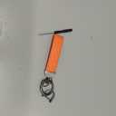 Orange Keychain, Leather Key Chain, Decorative Car Key Holder, Anti-lost D-ring, Keychain for Women and Men