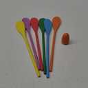 LovesTown 12 Pcs Egg Spoon Race Game Sets, Wooden Balance Relay Games for Kids Carnival Birthday Party Outdoor Games