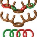 2 Set Inflatable Reindeer Antler Ring Toss Game,Christmas Games Antler Decorations for Christmas Family Party Great Halloween Cosplay Costume Supplies
