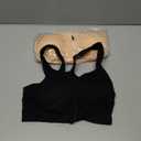 FLORATA Women's Zip Front Sports Bra Seamless Wirefree Post Surgery Bra Padded Sports Bras Yoga Bra with Removable Cups, Large