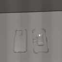 CCSamll for iPhone 15 Pro Case Crystal Clear with Belt Clip Holster, Military Drop Protection Cover Shockproof with Kickstand Phone Case for iPhone 15 Pro BLF Transparent Black