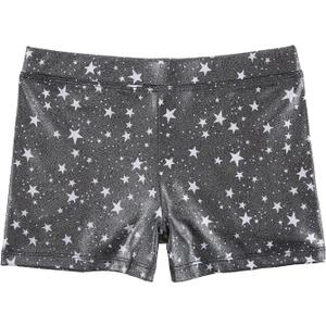 HDE Gymnastics Shorts for Girls Dance Short Glitter Sparkle Tumbling Bottoms