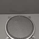 1 Pcs 12 Inch Speaker Grills Subwoofer Grill Waffle Grill Guard Protector Covers with Mounting Screws ABS Mesh Round Subwoofer Speaker Cover (Silver)
