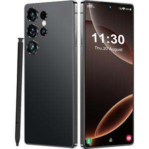 ONOLA for G24 Ultra Unlocked Phone, 8+256GB Smartphone, Android 13.0,48+108MP Zoom Camera,6.82" HD, 6800mAh,Dual SIM Cell Phone, Dual SIM,Build-in Pen Phone (Black, 8GB+256GB)