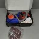 Random Orbital Sander 5" & 6" Pneumatic Palm Sander with Extra 5" Backing Plate, Sponge Polishing Pads, Sandpapers Low Vibration and Heavy Duty for Wood, Composites, Metal