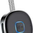 Bluetooth Receiver, LAICOMEIN Portable 3.5mm Aux Car Adapter, Bluetooth Wireless Audio Receiver for Car/Home Stereo/Wired Headphones/Speaker, 16H Battery Life