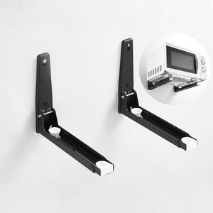 304 Stainless Steel Microwave Shelf Wall Mount,Microwave mounting kit, Foldable, 8 x 8.5 inches, Set of 2