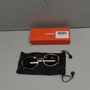 livho Retro Polarized Sunglasses - UV400 Protection, Oval Shape, Metal Frames - Matching Soft Case Inlcuded