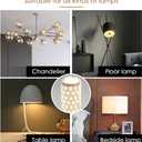 2 x E12 LED Corn Light Bulbs,12W Warm Light 3000K, Equivalent to 100W E12 Halogen Bulbs,AC 110-220V, 360 Beam Angle,Small Edison Screw SES LED Corn Lamp, Not Dimmable, Pack of 4