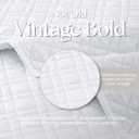 King Quilt Set with Shams Lightweight Quilted Bedspread Coverlet Thin Comforter Bed Cover Vintage Washed Quilted Blanket for All Season, Brushed Microfiber Diamond Stitching, Linen White, 104"x92"