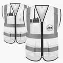 TICONN Reflective Safety Vest High Visibility Class II Mesh Vest for Women & Men Meets ANSI Standards