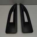 X AUTOHAUX Pair Hood Side Air Vent Cover Bezels Trim Matte Black for Jeep Wrangler JK JKU Unlimited Rubicon 2007-2017 Air Vent Scoop