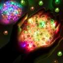 50pcs Balloon Lights Mini Led Lights Round Long Standby Time Ball Lamps Paper Lantern Balloons Lamps for Birthday Party Christmas Halloween Decoration Rainbow