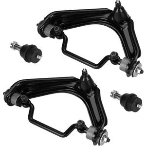 Front Upper Control Arms w/Ball Joints+ Front Lower Ball Joints for 2002-2005 Ford Explorer/Mercury Mountaineer, 2003-2005 Lincoln Aviator K620224 K620225 K8695 (4PCs)