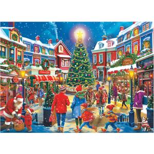 RoseArt - Kodak Premium - Christmas Village - 1000 Piece Jigsaw Puzzle for Adults