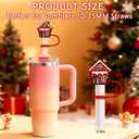 2 x Advent Calendar for Teen Girls Kids Straw Toppers Stocking Stuffers for Teen Girls Boys Christmas 2025 Advent Calendar-Christmas Straw Cover