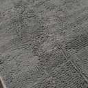 OLANLY Bathroom Rugs 36x24, Extra Soft Absorbent Chenille Bath Rugs, Rubber Backing Quick Dry, Machine Washable Bath Mats for Bathroom Floor, Tub and Shower, Home Decor Accessories, Grey