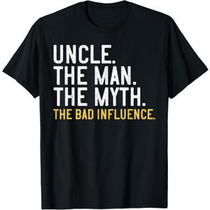 Uncle The Man The Myth The Bad Influence T-Shirt XL 