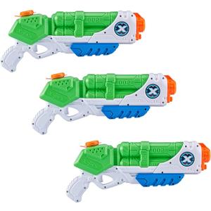 XSHOT Typhoon Water Blaster (3 Pack) - Summer Watergun Toys, Pump Action Water Toy for Children, Boys, Teen, Men