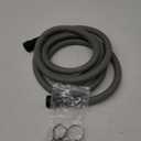 10 FT Dishwasher Drain Hose, Corrugated and Flexible Dishwasher Hose Drain Replacement with Clamps, Discharge Hose Fits 5/8", 3/4", 1" Dishwasher End