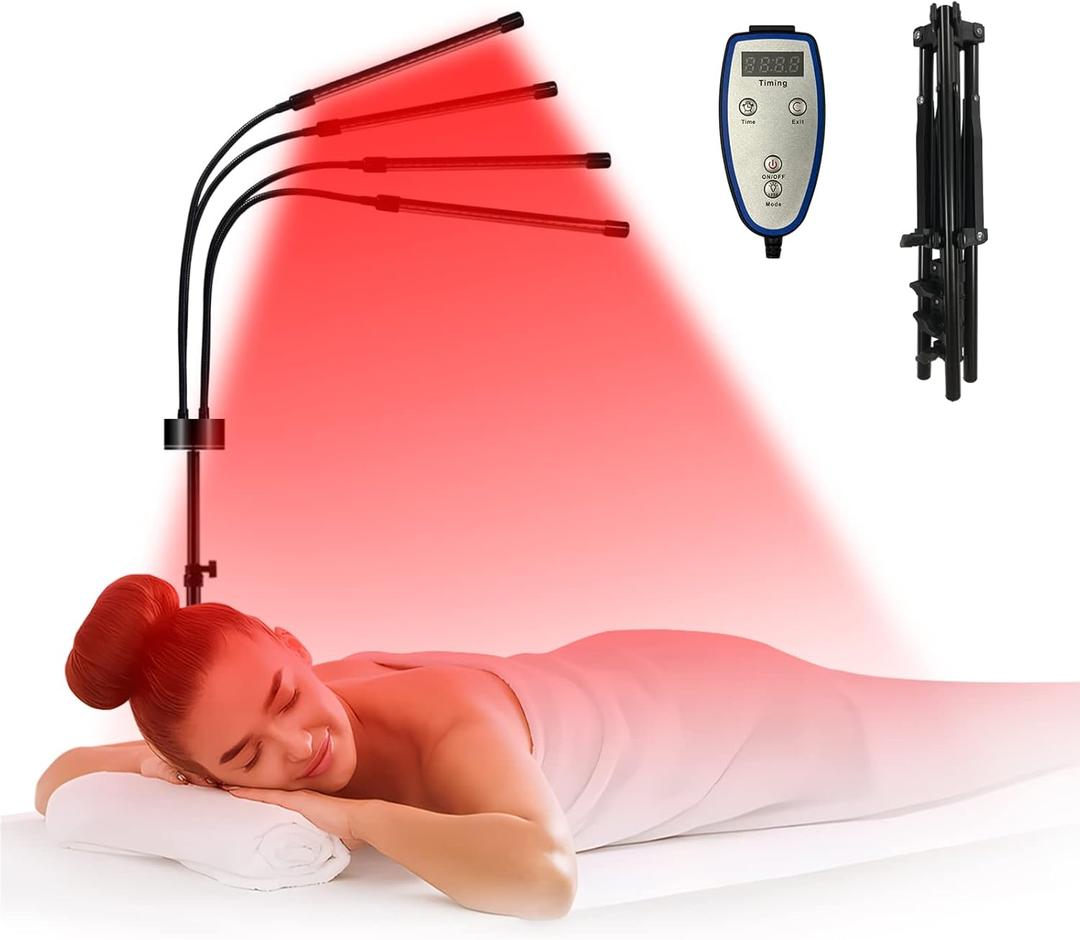 Shyineyou Red Light Therapy for Body, 80LEDs 660nm  850nm Infrared Therapy with Stand (15"-60"), Red Light Therapy for Face, Body, Pain at Home
