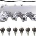 Right Side Aluminum Valve Cover Compatible with 2004-2014 Ford F-150 F-250 F-350 Expedition Explorer Mustang Mark LT Navigator Mountaineer 4.6L 5.4L