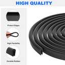 2024 Upgraded Basement Door Weather Strip Kit for Basement Door Sealers (1 x U Shaped Gasket, 1x Bulb Trim Gasket, 4 x Cap Seal Pad)