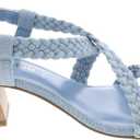 Anne Klein Women's Meliza Heeled Sandal (8, Denim)
