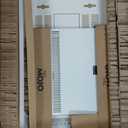 Tecmojo 6U Wall Mount Rack Network Cabinet for 19" IT Equipment,with Lockable Glass Door and Side Panels,Cooling Fan,17.7inch Depth,White