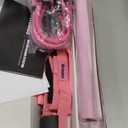 Ayombo Pilates Bar Kit with Resistance Bands, Pilates Workout Equipment for Legs, Hip, Waist, Arm, Squats Exercise Equipment for Home Workouts, Adjustable 3-Section Pilates Bar Kit for Women & Men (1-Pink)