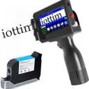 Upgrade Handheld Inkjet Printer, Ink Jet Printer for Text QRCode Barcode Date Time Logo Batch Number Print on Metal Wood Glass Cloth Carton Plastic (Handheld Inkjet Printer)