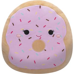 Squishmallows Original 14-Inch Dabria Pink Donut with Sprinkles - Official Jazwares Large Plush
