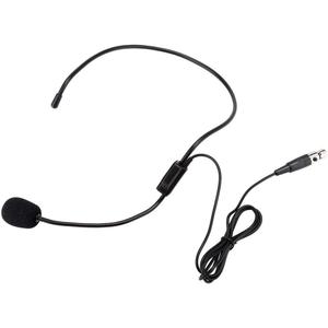 Mini XLR 3 Pins TA3F Plug Professional Head-Wear Mic Headset MicrophoneBlack
