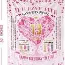 13th Birthday Gifts for Girls,13 Year Old Girl Birthday Gifts,Birthday Gift for 13 Year Old Girls,13 Yr Old Girl Gift Ideas,13th Birthday Decorations Throw Blanket 50"X60"