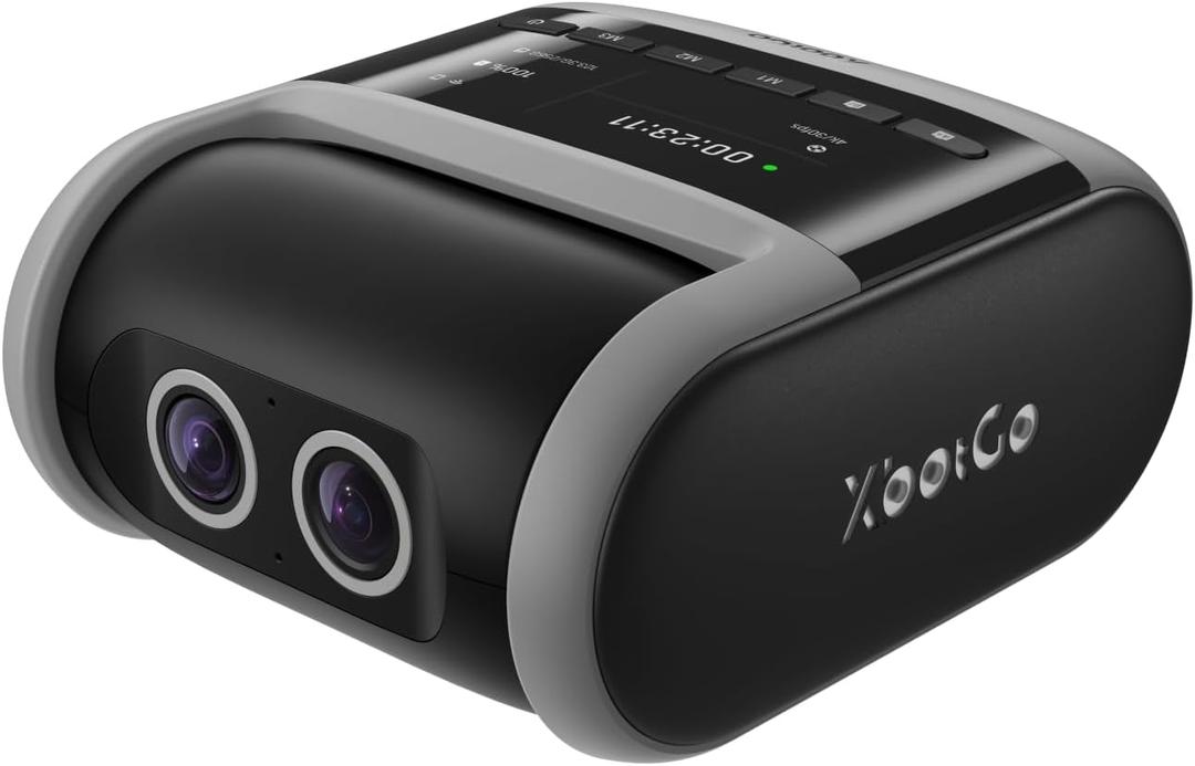 XbotGo Falcon All-in-One AI Action Camera, 4K Auto Tracking Sport Camera for Soccer, Basketball & Football, Dual-Lens Team Sports Recorder with Live Streaming, No Subscription Required (Shadow Grey)