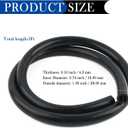 5Ft ID 3/4 Heater Hose,Silicone Radiator Hose with 650PSI Rupture Pressure for Water/Gas Transportation,Professional Car Accessories Coolant Hoses for Vehicle Cooling Systems (3/4" 5FT)