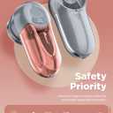 Bymore Fabric Shaver, Lint Remover, Lint Shaver Defuzzer Sweater Shaver for Clothes and Furniture AC Adapter or Battery Operated Pill Fuzz Remover (5.75*2.60*2.64in, Gray)