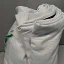 NICETOWN 100% Blackout Window Curtain Panels, Cold and Full Light Blocking Drapes with Black Liner for Nursery, 84 inches Drop Thermal Insulated Draperies (White, 2 Pieces, 52 Wide Each Panel)