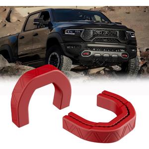 Front Tow Hooks Covers Hitch Cover Customized Car Tow Hooks Compatible with RAM 1500 Accessories 2019-2025,2026 (Red)