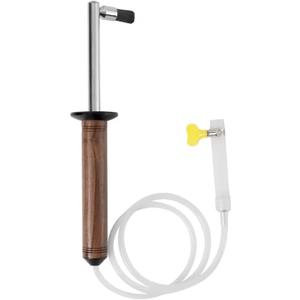 Coffee Machine Steam Cleaning Brush, Walnut Wood Handle, High Pressure Steam Wand Cleaner with Heat-Resistant Nylon Head